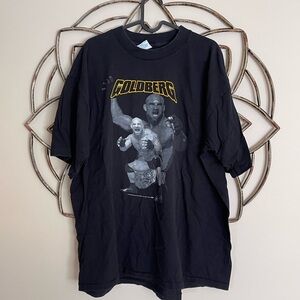 Vintage 1998 GOLDBERG WCW WWE WWF VTG Embroidered Wrestling Black T-Shirt XXL